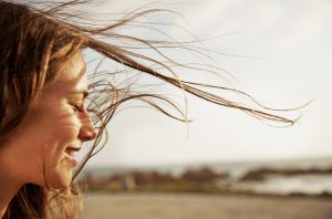 Woman happy after cutting out dairy