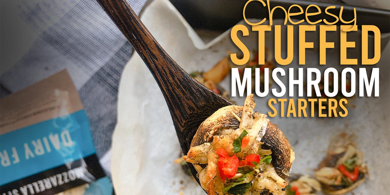 Cheesy Stuffed Mushroom Starters – Dairy Free Down Under