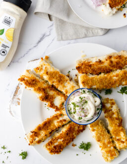 Crispy Tofu Fingers with Cheesey Dipping Sauce-5