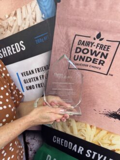 Dairy-Free Down Under winning Pizza Hut Quality Assurance Award