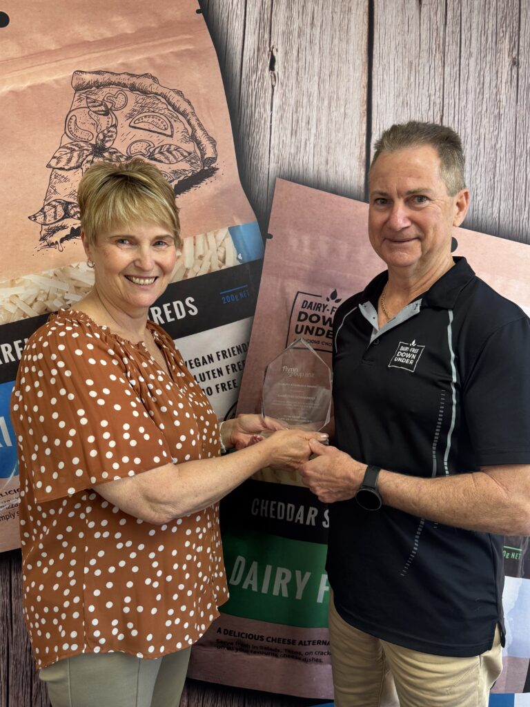 Dairy-Free Down Under winning Pizza Hut Quality Assurance Award