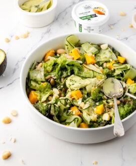 Mango _ Macadamia Salad with Sour Avo Cream