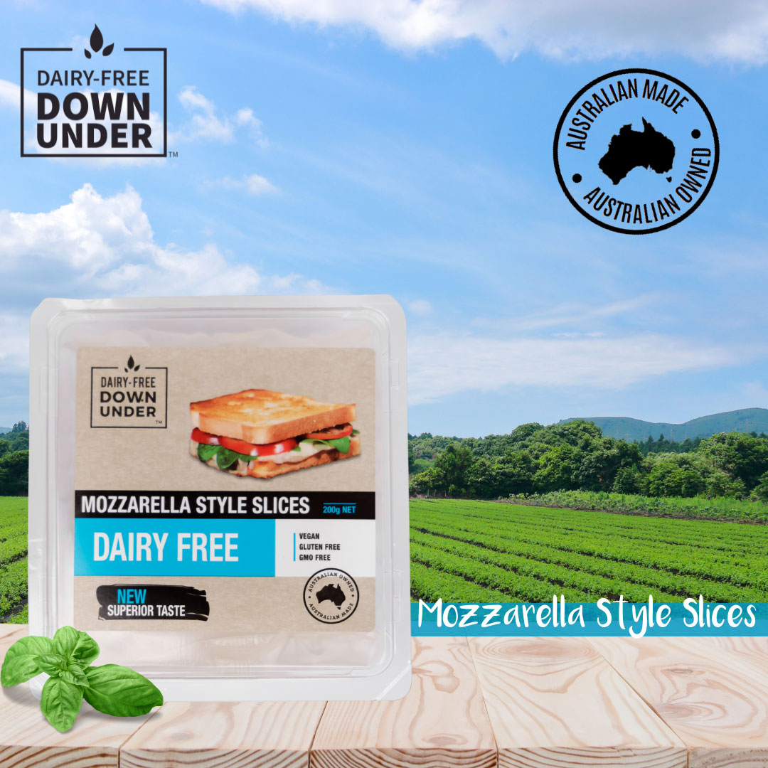 Vegan & Plant Based Mozzarella Slices DairyFree Down Under
