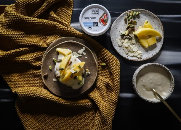 Pavlova with Passionfruit Frosting