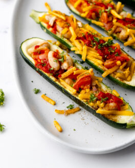 Tasty Loaded Zucchini Boats-2