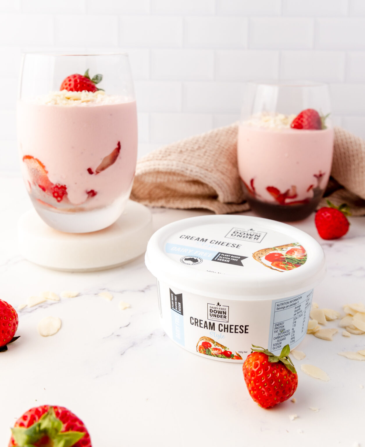 Strawberry Cream Cheese Mousse DairyFree Down Under
